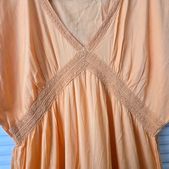 Bohera Miralee Golden Tiered Maxi Dress  Size Large - Picture 12 of 13